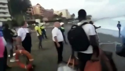 Inmigrante rescata bañista en Marbella