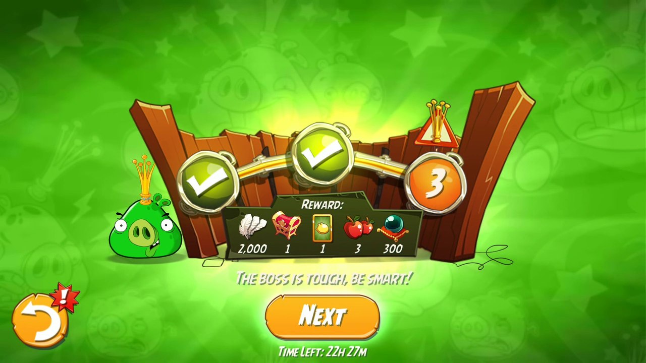 King Pig Panic 3 - Daily challenge | Angry birds 2 Gameplay.