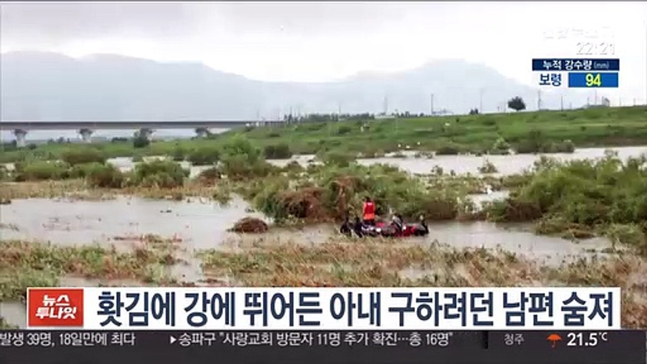 홧김에 강에 뛰어든 아내 구하려던 남편 숨져