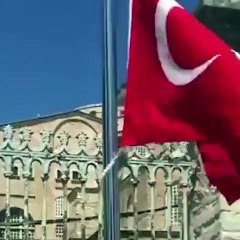 Ayasofya Camii'nde tarihi anlar!