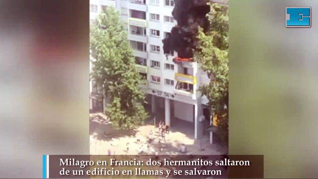 hermanitos saltaron de un edificio