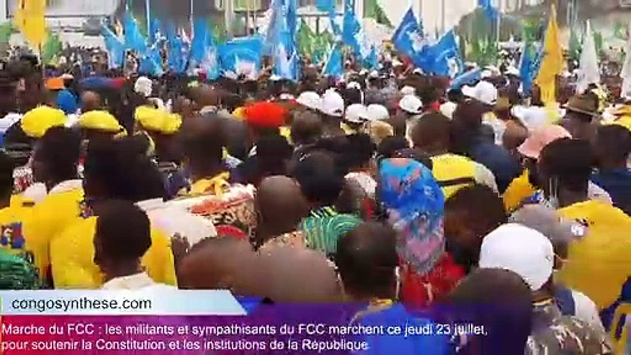 Marche du FCC pour soutenir les institutions de la République