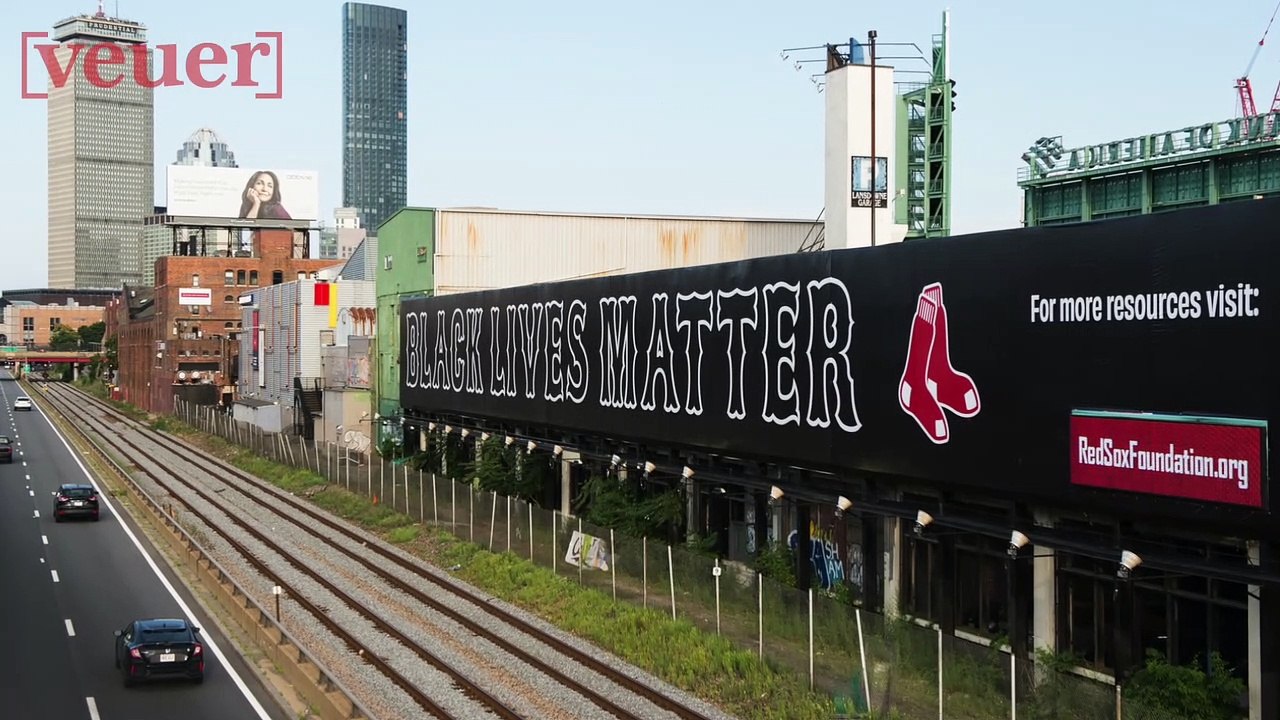 Red Sox Convert 250-Foot Billboard to Black Lives Matter Mural