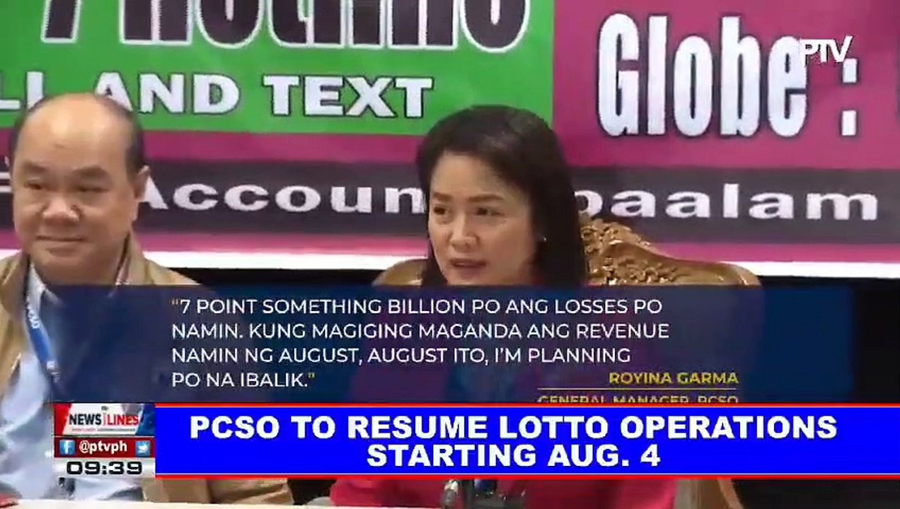 Several PCSO charity programs affected by CoVID-19 pandemic; PCSO to resume lotto operations August 4