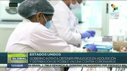 Ofrece Trump a dos farmacéuticas contrato multimillonario por vacuna