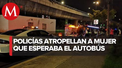 Patrulla de CdMx atropella a mujer en parabús en Periférico