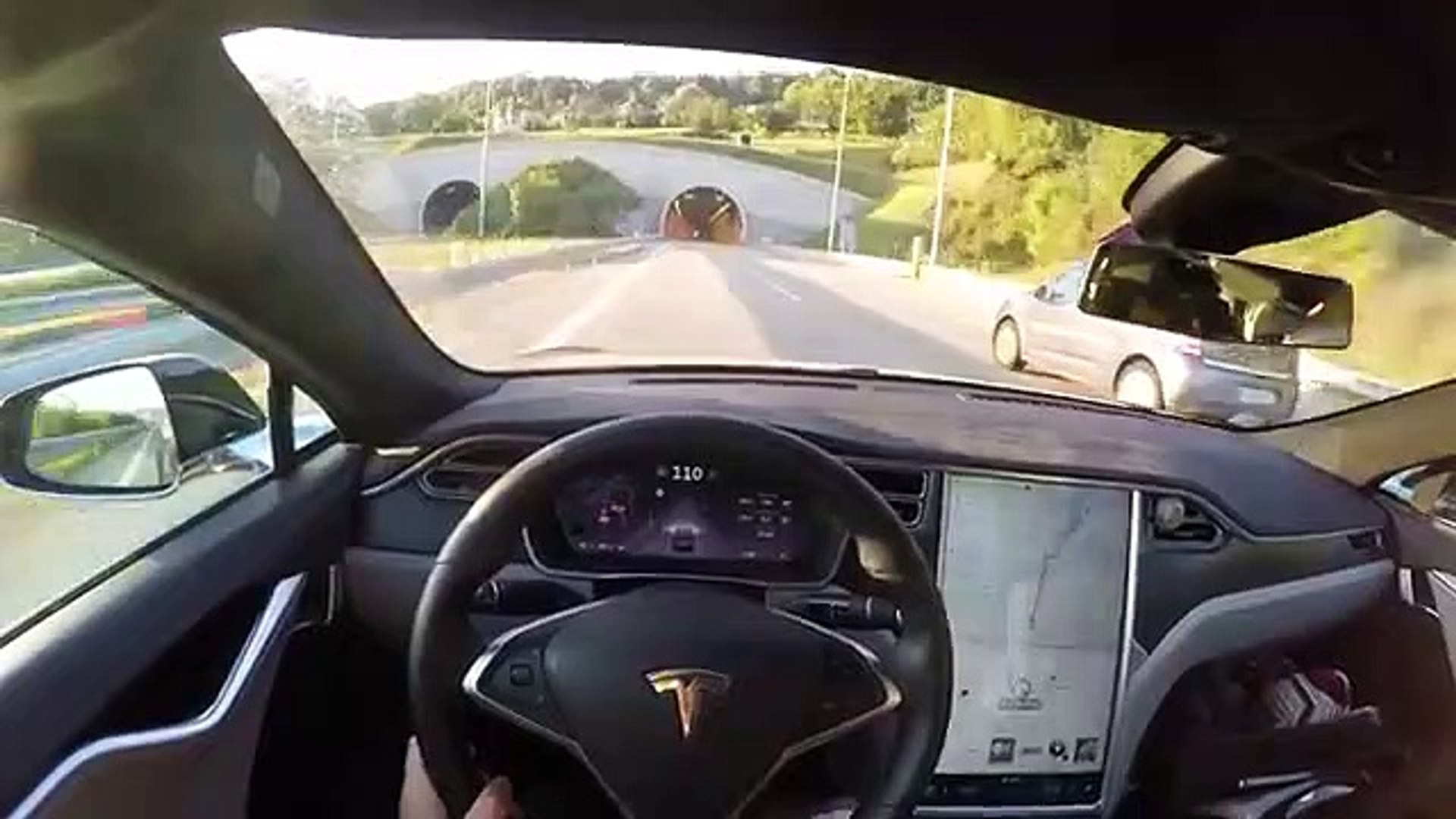 ⁣Tesla X P90D ACCELERATION TOP SPEED POV Test Drive