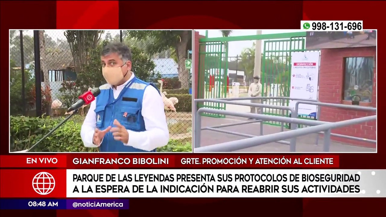 Parque de las leyendas presenta sus protocolos de bioseguridad | Primera Edición (HOY)