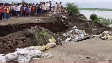 Bihar: Now, road connecting to a bridge caves in