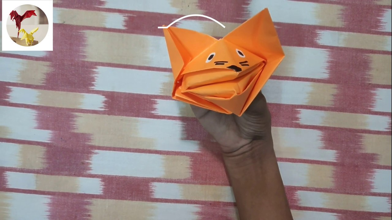 How to make PAPER TALKING FOX || very easy talking fox || by Fun Crafts!