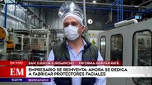 Empresario se reinventa y ahora fabrica protectores faciales | Edición Mediodía (HOY)