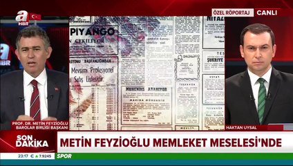 Metin Feyzioğlu canlı yayında ''çoklu baroyu'' savundu: Devrim niteliğinde