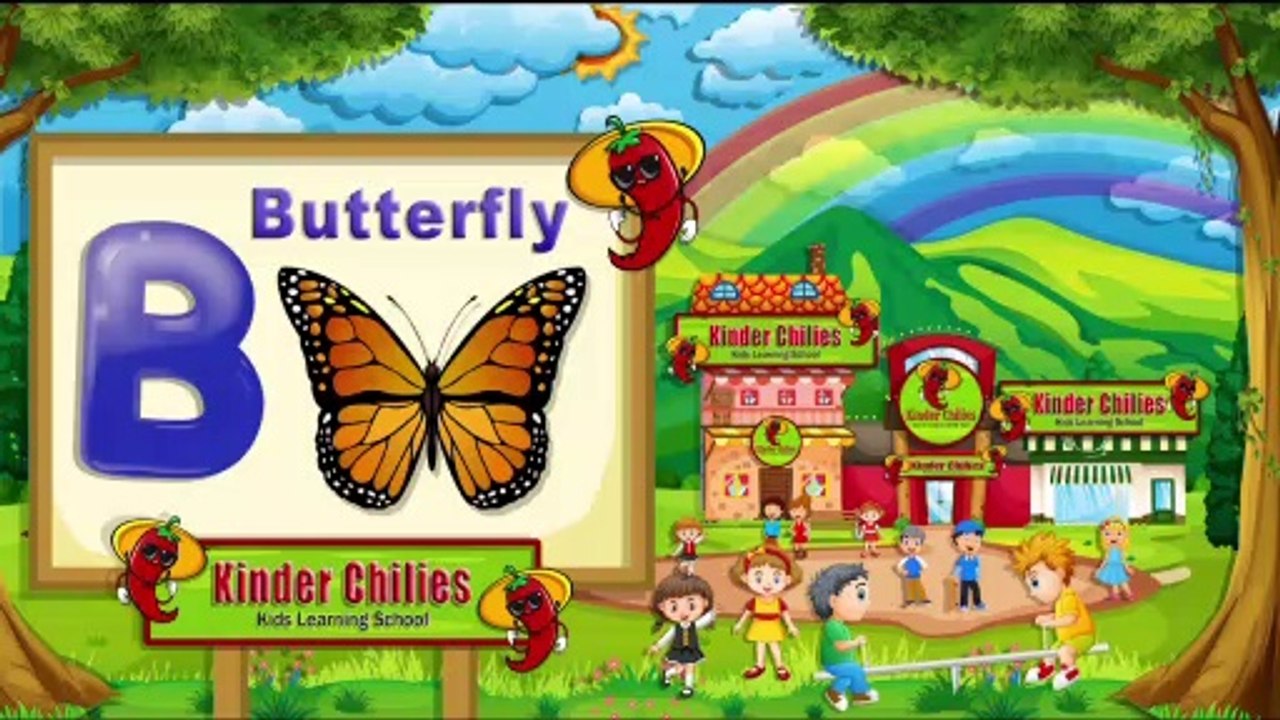 Learn how to Write Letter B with Drawing English Alphabets Preschool For kids with Animation,