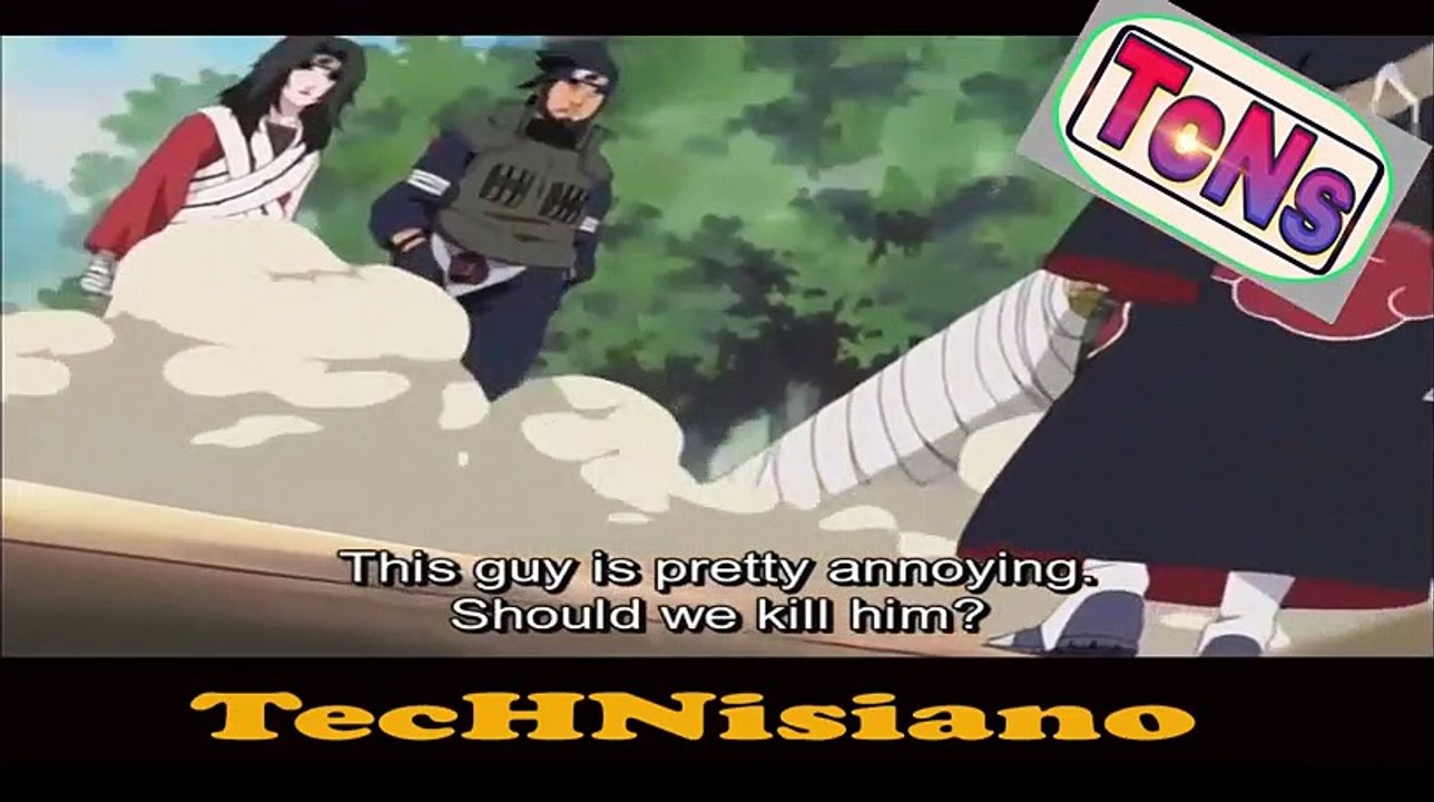 Kakashi,Kurenai and Asuma VS Itachi and Kisame Fight