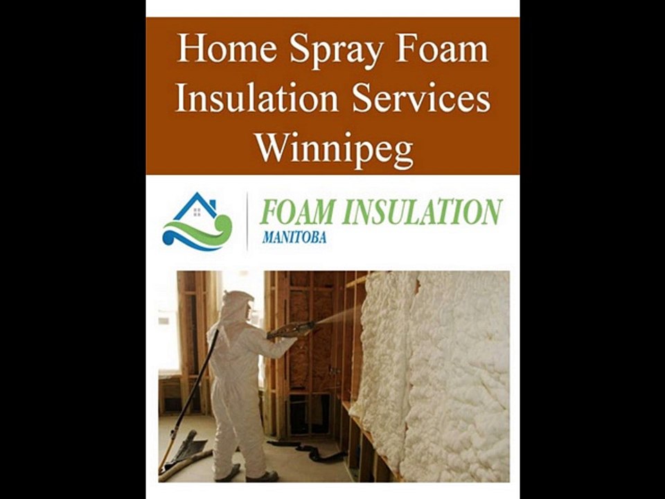 Home Spray Foam Insulation Services Winnipeg