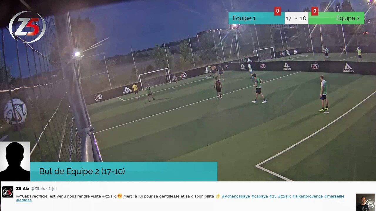 But de Equipe 2 (17-10)