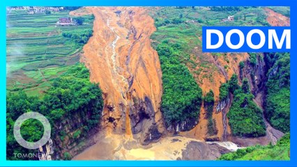 Massive Landslide Creates Lake That Could Cause Floods