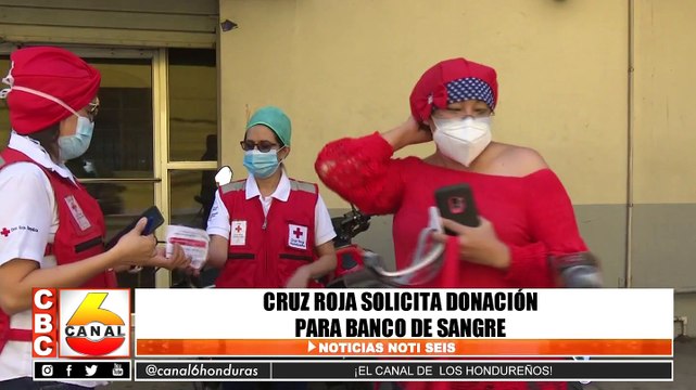 Cruz roja solicita donación para banco de sangre