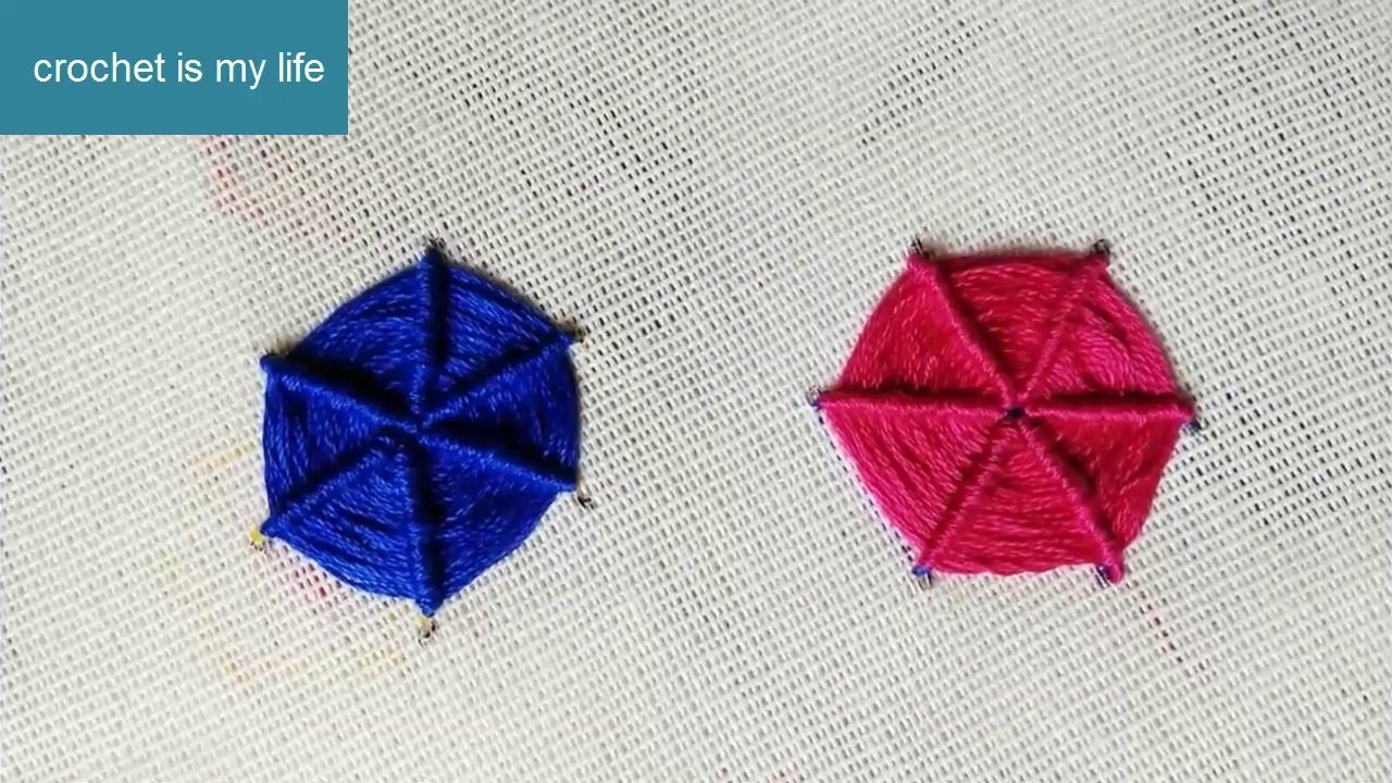 Spider Web Stitch - Hand Embroidery for Beginners - Basic Embroidery