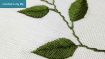 Fishbone Stitch Tutorials for Beginners -  Hand Embroidery Designs