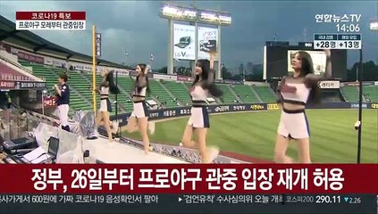 Video herunterladen: '마침내 직관이다!' 프로야구, 26일부터 관중 입장 재개