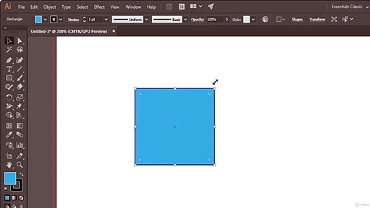Adobe Illustrator Tutorial - The Selection tool