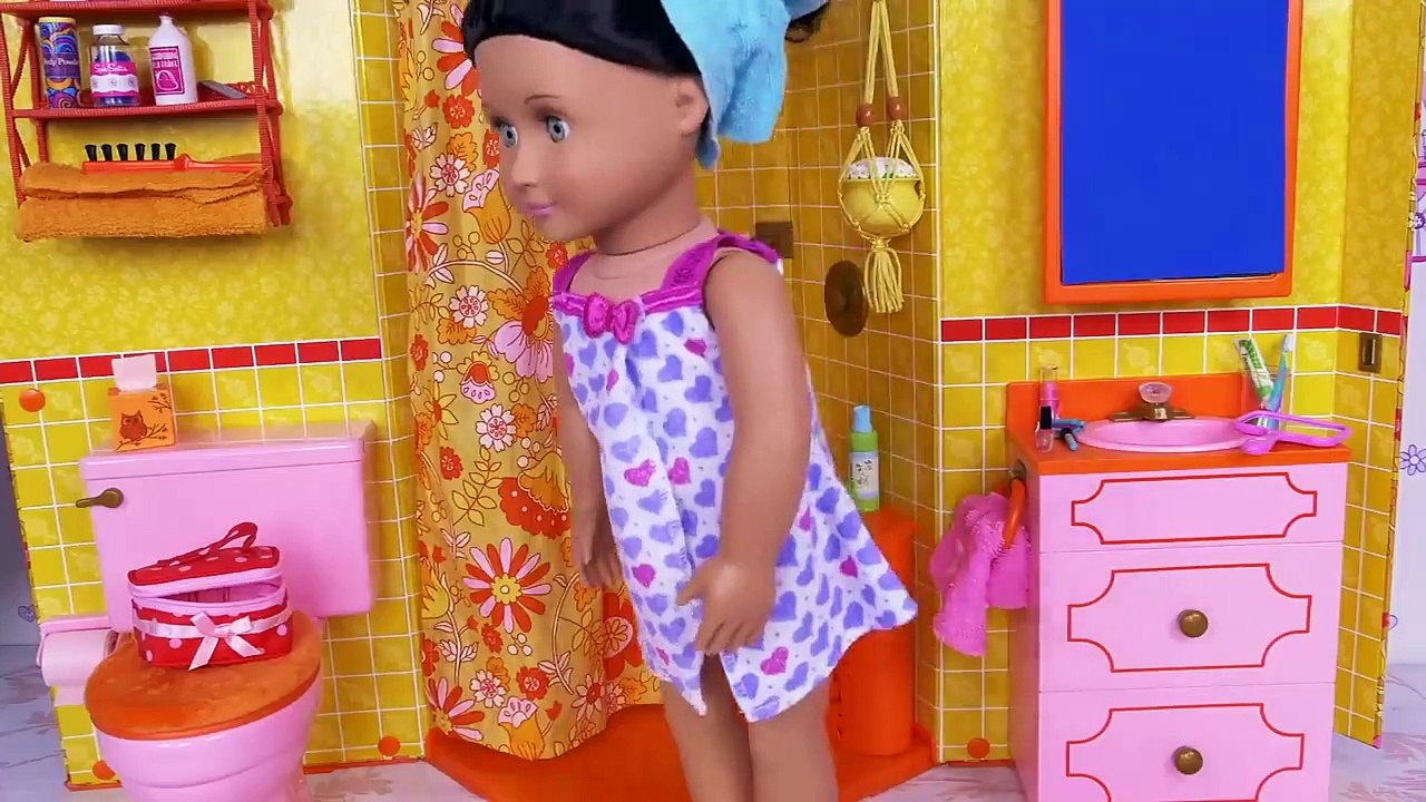 Baby Doll Bathroom Morning Routine Toys Play! video Dailymotion