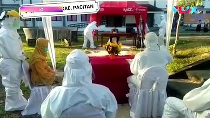 Pasien Covid-19 di Pacitan Gelar Akad Nikah di Wisma Atlet