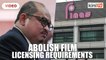 MP- Abolish film licensing requirements in Finas Act