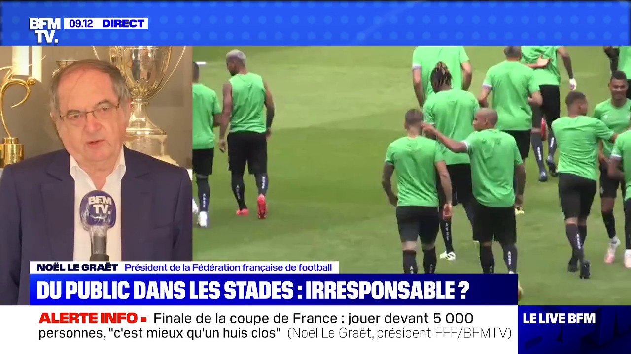 Noël Le Graët: "On ne serrera pas la main, on fera une revue. La coupe sera remise avec toutes les garanties"