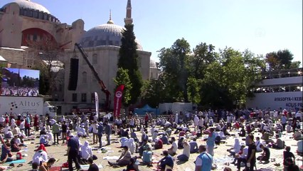 Ayasofya-i Kebir Cami-i Şerifi'nde Diyanet İşleri Başkanlığı'nın dua programı başladı - İSTANBUL