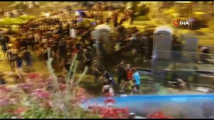 - Netanyahu'yu protesto edenlere tazyikli su ile müdahale edildi