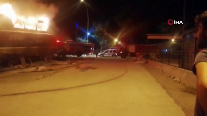 Lüks yat alev alev böyle yandı