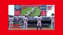 The Yankees and Nationals took a knee before National Anthem ahead of MLB's season opener
