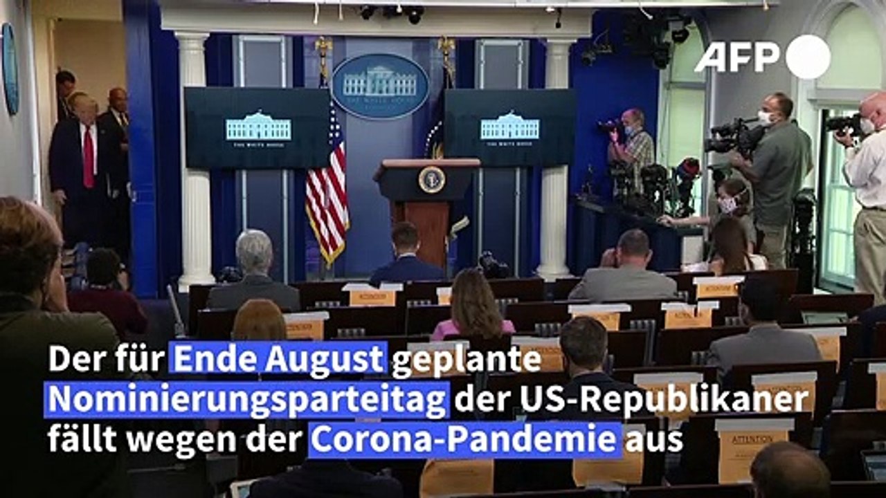 Trump sagt Nominierungsparteitag in Florida wegen Corona-Pandemie ab