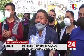 SMP: Detienen a sujeto implicado en violento asalto a músico
