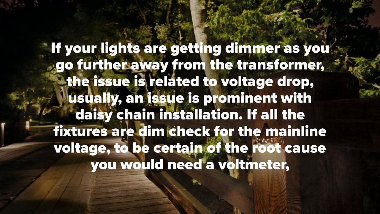 How to Test Low Voltage Outdoor Lighting