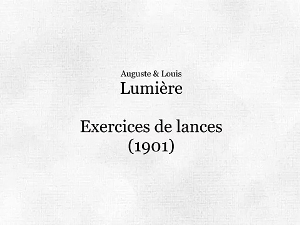 Exercices de lances (Ejercicio con mangueras) [1905]
