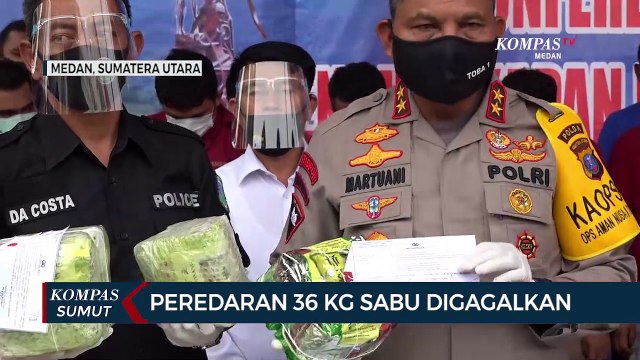 Peredaran 36 Kg Sabu Kembali Digagalkan Polda Sumatera Utara