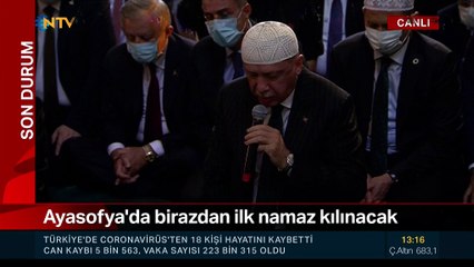 Cumhurbaşkanı Erdoğan Kuran'ı Kerim okudu