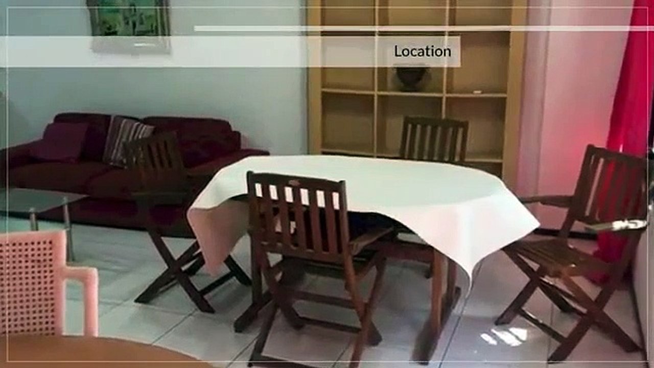 A louer appartement F3 "meublé/équipé" Paofai, Papeete (charges incluses)