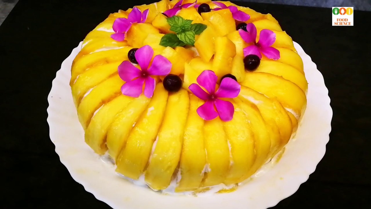 MANGO TRES LECHES CAKE/ THREE MILK CAKE / WITHOUT OVEN EASY RECIPE