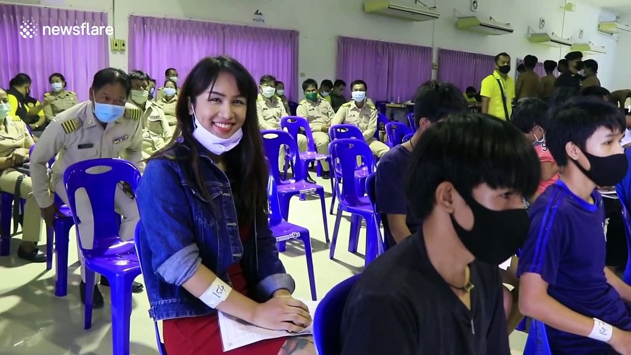 Thousands of glamorous Thai transgender women exempt themselves at annual national service call-up events