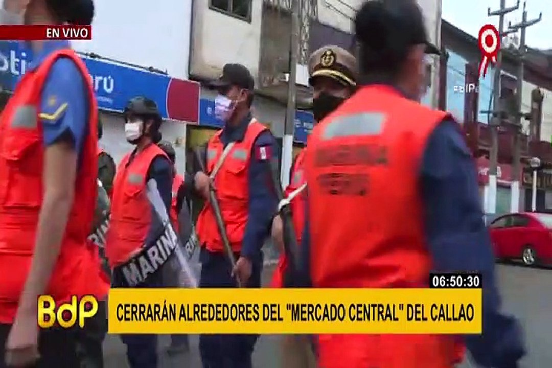 Cierran alrededores del Mercado Central del Callao ante caos por ambulantes