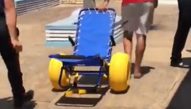 Agrigento - Ritrovata sedia per disabili rubata al mare (24.07.20)