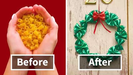 7 Amazing DIY Christmas Decorations Made From Pasta By Crafty Panda