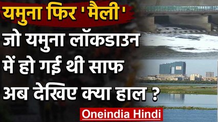 Lockdown में साफ हुई Yamuna River का पानी फिर हुआ जहरीला, बह रहा सफेद झाग | वनइंडिया हिंदी
