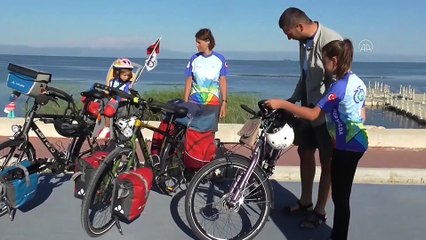 Matematik öğretmeni çift, azalan su kaynaklarına dikkat çekmek için pedal çeviriyor - KONYA