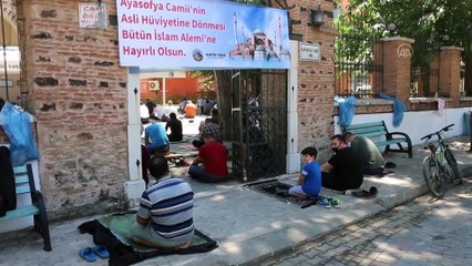 Ayasofya'da ilk Cuma Namazının kılınması Kula'da sevinçle karşılandı - MANİSA