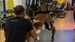 Formula 1 - Lewis Hamilton and his dog Roscoe going hard in the gym, teamwork makes the dream work